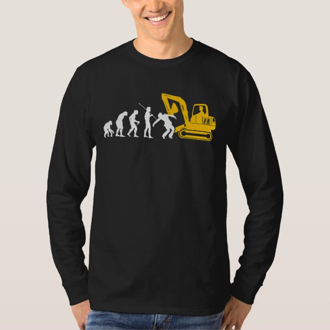 Byggnadsverk för Excavator Driver Excavator Guide T Shirt (Framsida)