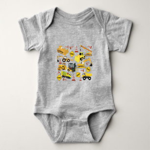 Byggnadsverk Lastbilar Mönster T Shirt