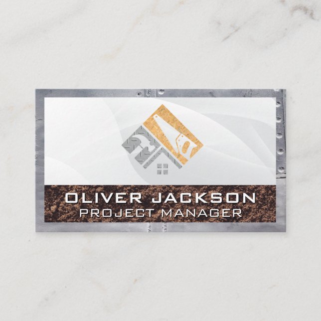 Byggnadsverk, Logotyp | Utveckling av Byggnad Visitkort (Framsida)