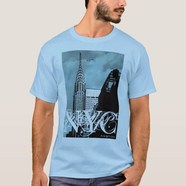 ByggnadT-tröja för NYC Chrysler Tee (Framsida)