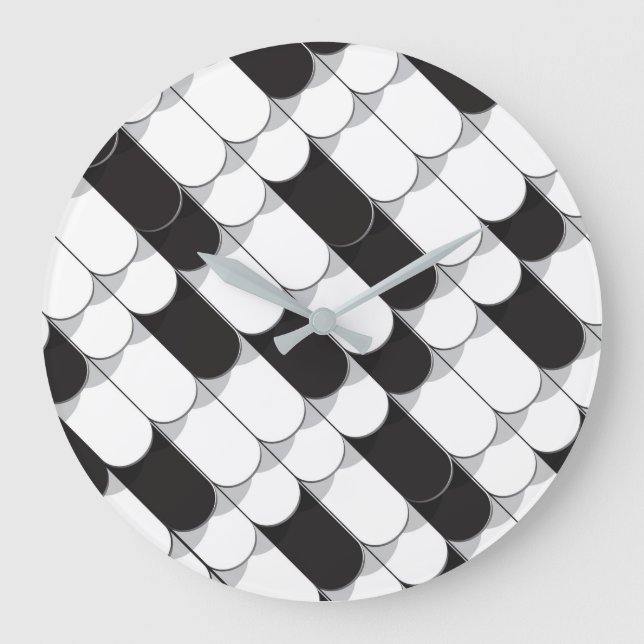 Byggnation av abstrakt (plattor) stor klocka (Framsida)