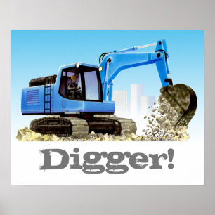 Byggnation av barn i Anpassningsbarna Digger eller Poster