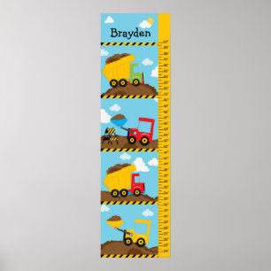 Byggnation av barn i Lastbilar Poster