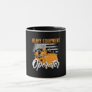 Byggnation av bulldozer Heavy Equipment Operator C Mugg