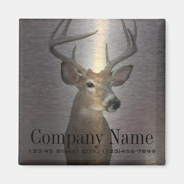 Byggnation av den westerna hjorten vid land i meta magnet (Framsidan)