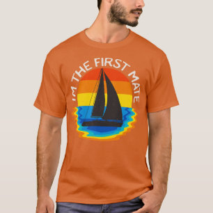 Byggnation av första mate-segelbåt t shirt
