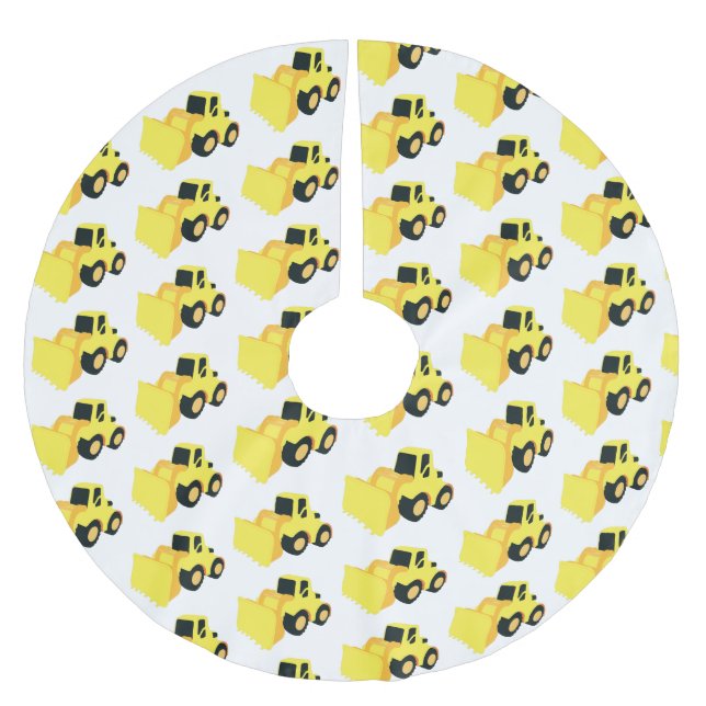 Byggnation av frontlastare Lastbil Julgransmatta Borstad Polyester (Framsidan)