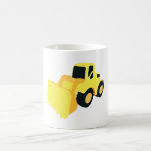 Byggnation av frontlastare Lastbil Kaffemugg
