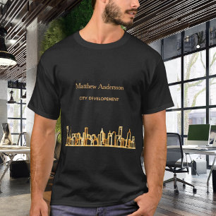 Byggnation av guld t shirt