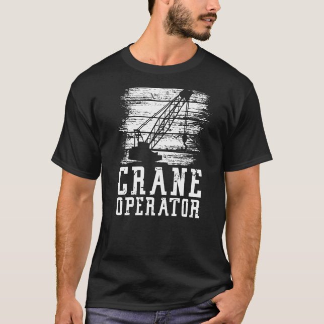Byggnation av Heavy Equipment Site W T Shirt (Framsida)