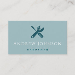 Byggnation av kortvarig minimalistisk Handyman Visitkort