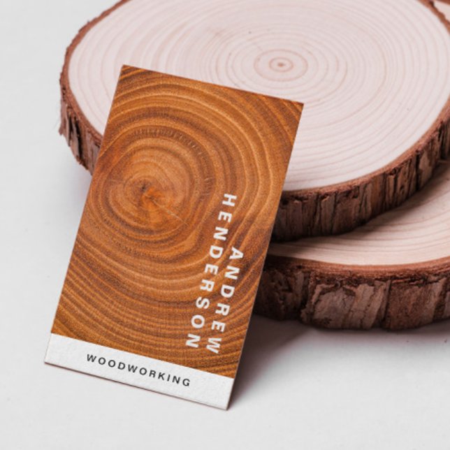 Byggnation av modern Woodwork Carpentry Visitkort (Skapare uppladdad)