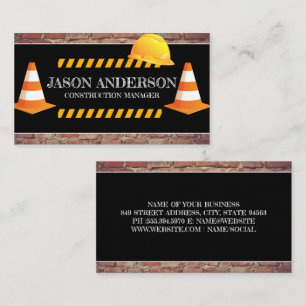 Byggnation   Hardhat   Brickwall Visitkort