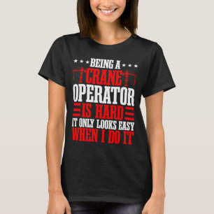 Byggnationsmekanism för kranförare Torn Heavy E T Shirt