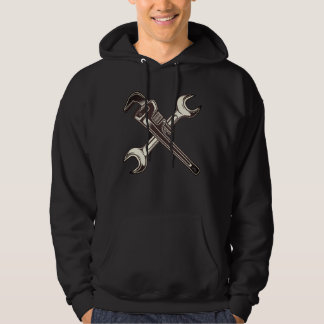 Byggnisera med bilautomatskruvnyckel hoodie