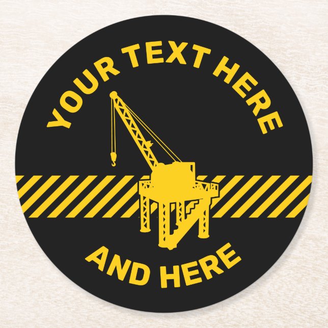 Byggplattform Underlägg Papper Rund (Framsidan)