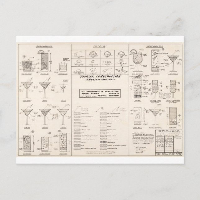 Byggradsdiagram för halvmånskundsfartyg vykort (Framsida)