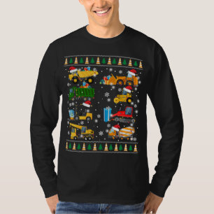 Byggregat Lastbil Santa Ugly Sweater Ch T Shirt