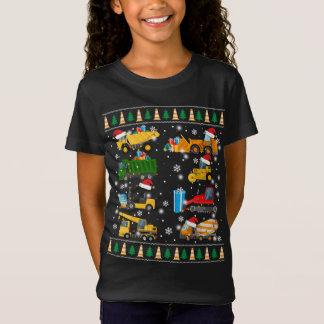 Byggregat Lastbil Santa Ugly Sweater Ch T Shirt