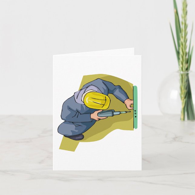 Byggreparatör med eldrill kort (Skapare uppladdad)