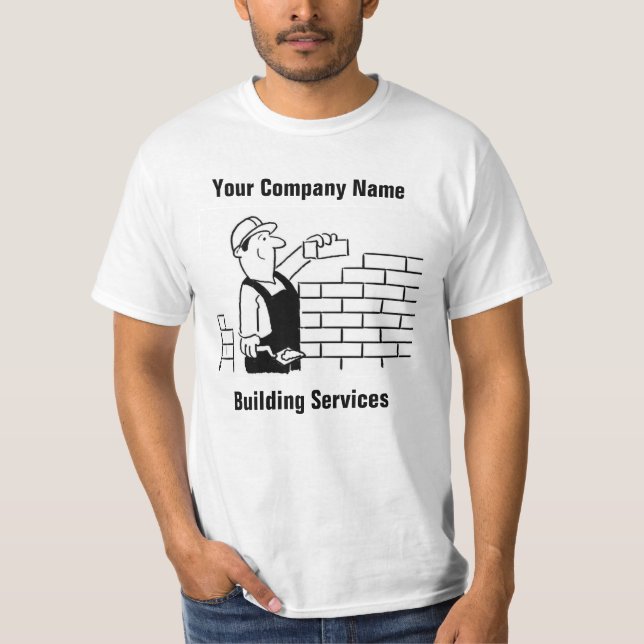 Byggserviceaffärsfrämjande T Shirt (Framsida)