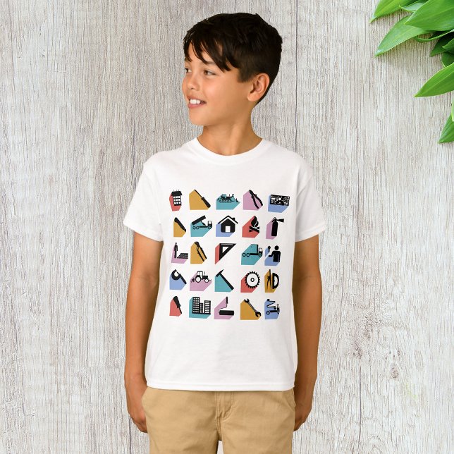 Byggsymboler T Shirt (Skapare uppladdad)