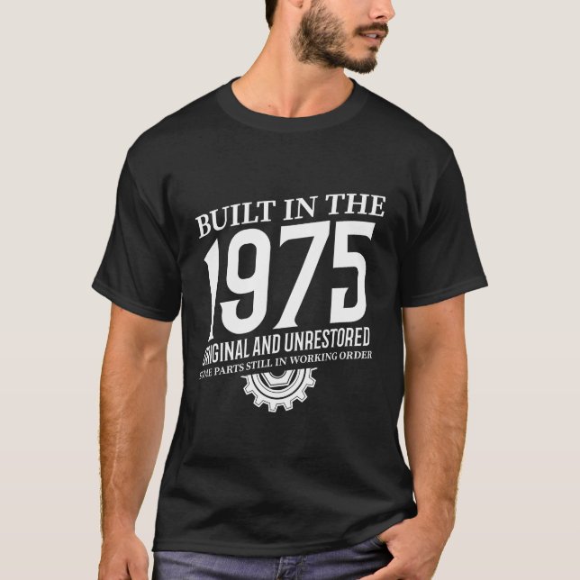 Byggt 1975 t shirt (Framsida)