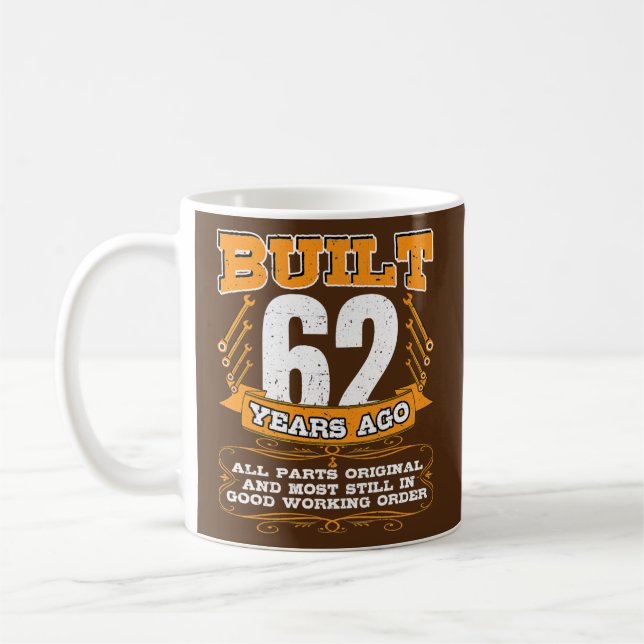Byggt 62 år alla delar, ursprungliga och icke-Bra Kaffemugg (Vänster)