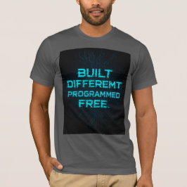 Byggt annorlunda. Programmerad gratis. Cybercode S T Shirt