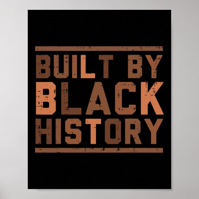 Byggt av Black History Bhm African Pride Month Man Poster (Framsidan)
