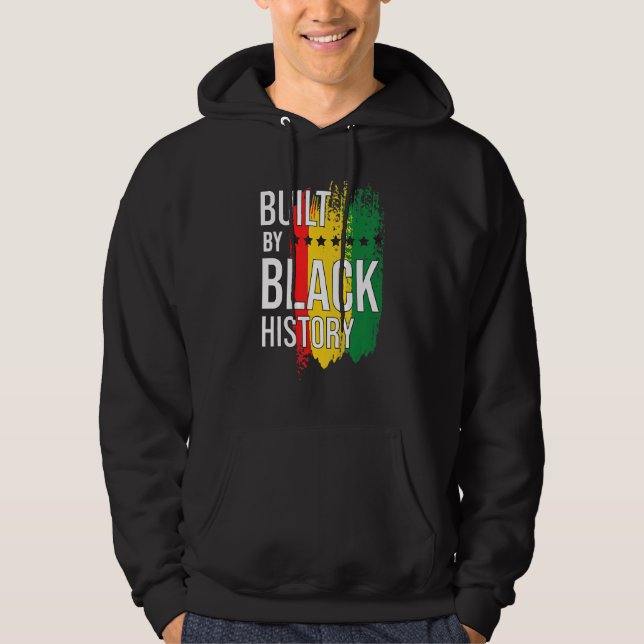 Byggt av Black History Blackity Black Hoodie (Framsida)