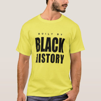 Byggt av svart historik t shirt