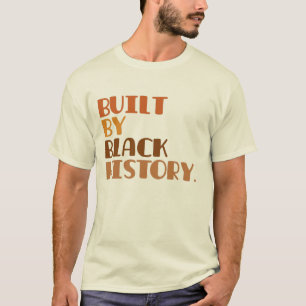 Byggt av svart historik T-Shirt