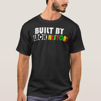 Byggt av svart historik t shirt