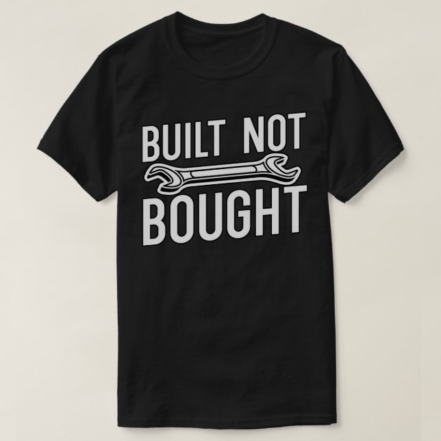 Byggt ej inköpsmekanism t shirt (Design framsida)