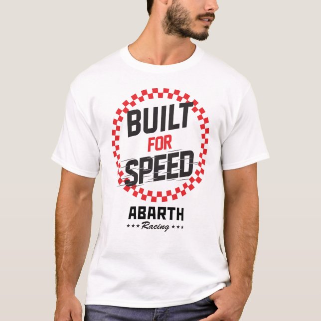 Byggt för hastighetsbredd t shirt (Framsida)