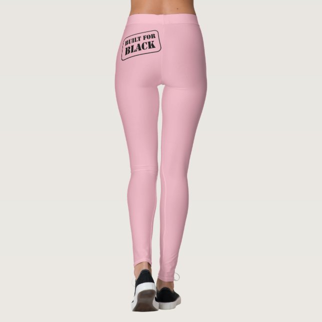 Byggt för svart rosa leggings (Baksida)