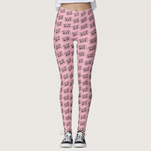 Byggt för svart Rosa Leggings