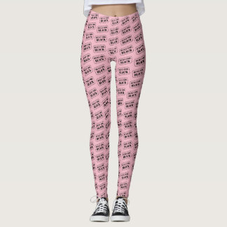 Byggt för svart Rosa Leggings