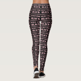 Byggt för svart rosa leggings
