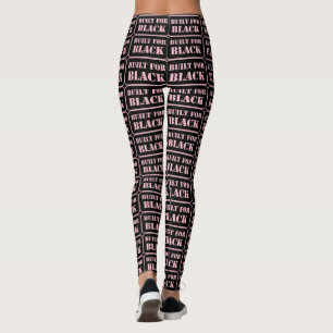 Byggt för svart rosa leggings