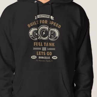 Byggt för t-shirt, Speed Demens Tävla Hoodie