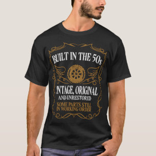 Byggt i femtioårsåldern, ursprungliga oåterställda t shirt