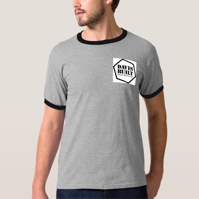 BYGGT. INTE KÖPT. (svart/grått) Tee Shirt (Framsida)