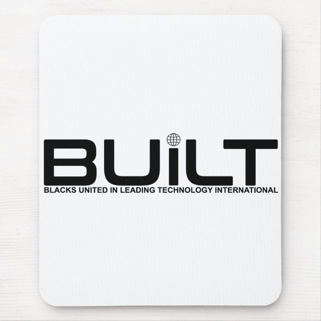 Byggt Logotyp Mousepad Musmatta (Framsidan)