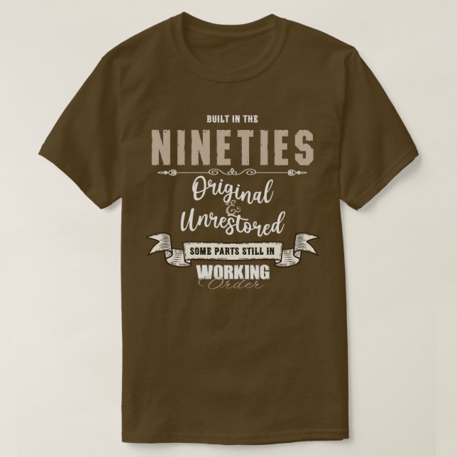 Byggt på nittiotalet, som ursprungligen inte åters t shirt (Design framsida)