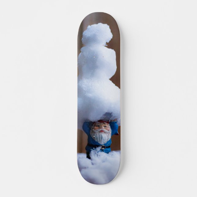 BYGGT SNÖGUBBE V MINI SKATEBOARD BRÄDA 18,5 CM (Framsida)