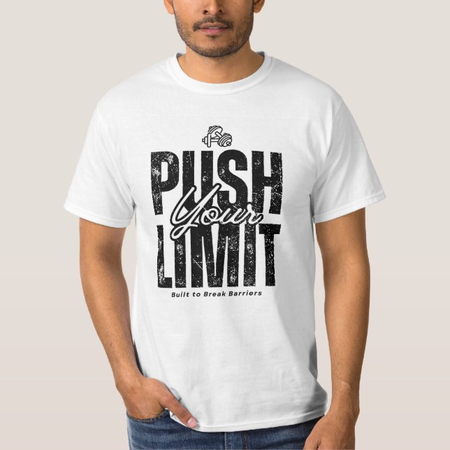 Byggt till Break Barriers T-Shirt (Framsida)
