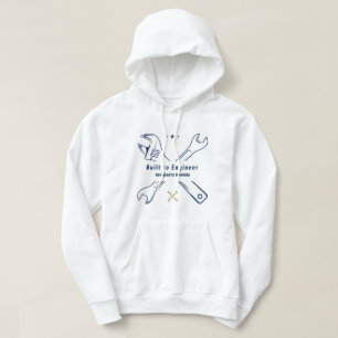 Byggt till Ingenjör mekaniker Hoodie
