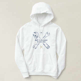 Byggt till Ingenjör mekaniker Hoodie